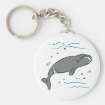 Whale Whales Marine Mammals Cetacea Ocean Art Keychains