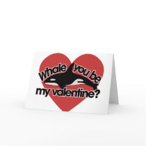 Whale you be my Valentine Greeting Cards
