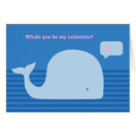 "Whale you be my Valentine" Greeting Card