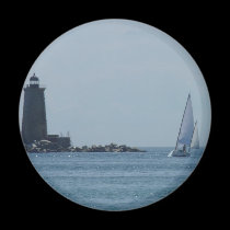 Whaleback Light and Sailboat magnets