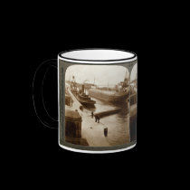 Whalebacks in the Soo Locks, Sault Ste. Marie, MI mugs