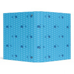 Whales and waves blue binder