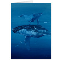 Whales Greeting Cards