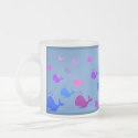 Whales In Blue Violet And Pink Coffee Mug