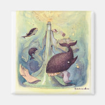 Whales In The Wash Magnet