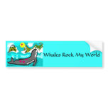 whales rock my world bumper sticker