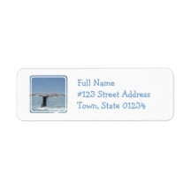 Whale's Tail Mailing Label