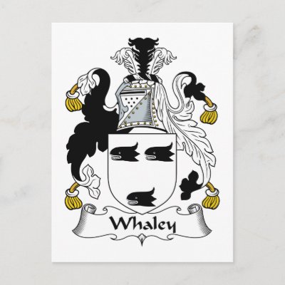 Whaley Family Crest Post Card by coatsofarms