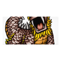 Whalus Dragon Personalized Photo Card