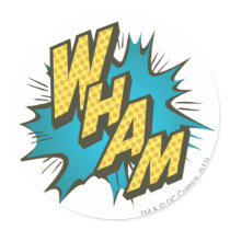 WHAM 2 ROUND STICKERS