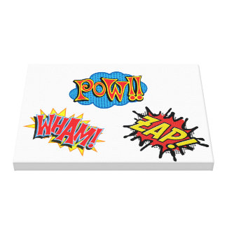 zap wham pow pow wrapped canvas prints zazzle zap wham pow pow wrapped canvas prints zazzle