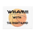 Wham with the right hand (wh) postcards