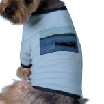Wharf On The Side Of Beautiful Lake. Dog Clothes