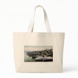 Wharves from the Brooklyn Bridge, New York City Canvas Bags