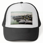 Wharves from the Brooklyn Bridge, New York City Trucker Hats