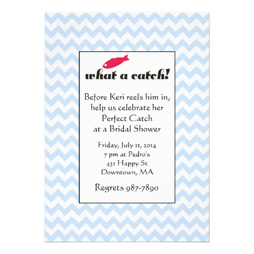 What a Catch Bridal Shower Invitations