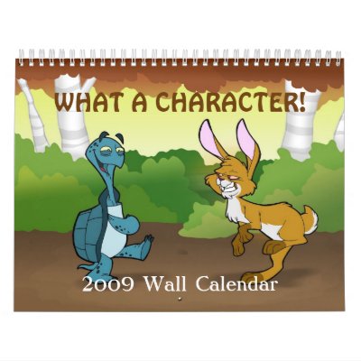 "What a Character" 2009 Wall Calendar by adrianropp