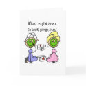 What A Girl Does To Look Gorgeous! Card by stick_figures What A Girl Does To Look Gorgeous! Card