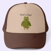 What a Hoot - Green Owl hats