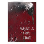 WHAT A HOT TIME Thank You Note Card