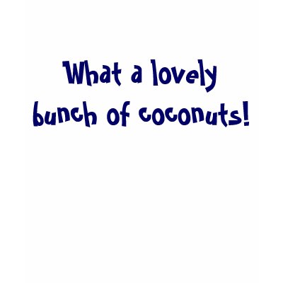 What a lovely bunch of coconuts! t shirt by AArena