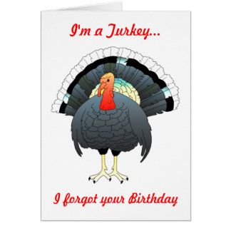 Happy Birthday Turkey Cards, Happy Birthday Turkey Card Templates, Postage, Invitations ...