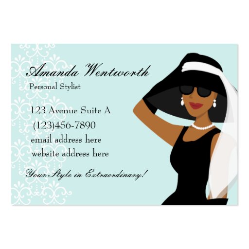 What an Extraordinary Hat! Business Card Template (front side)
