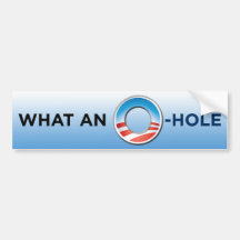 What An O-Hole Bumper Sticker