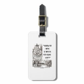 What Are Tarts Made Of? King Of Hearts Wonderland Tag For Luggage