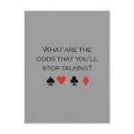 What are the odds that youll stop talking T-shirt Post Card