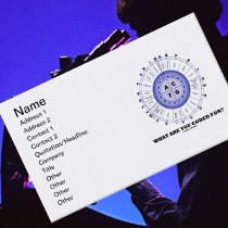 What Are You Coded For? (Amino Acid Wheel) Business Card Template