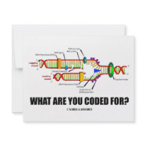 What Are You Coded For? (DNA Replication) invitations by wordsunwords What Are You Coded For? (DNA Replication) invitations