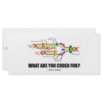 What Are You Coded For? (DNA Replication) Personalized Rack Card