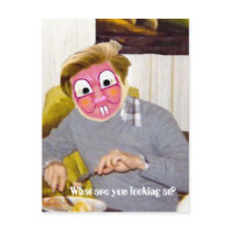 WHAT ARE YOU LOOKING AT postcards by KABSANNIE WHAT ARE YOU LOOKING AT postcards