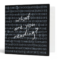 What Are You Reading Authors Binder binders