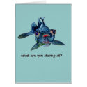 What Are you Staring At zazzle_card