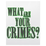 What Are Your Crimes? Letterhead Design