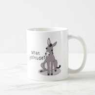 What Attitude? Cute Sitting Donkey Coffee Mug