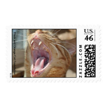 What big teeth you have! stamp