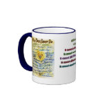 What Cancer Cannot Do (Blue & Gold Text) Coffee Mugs