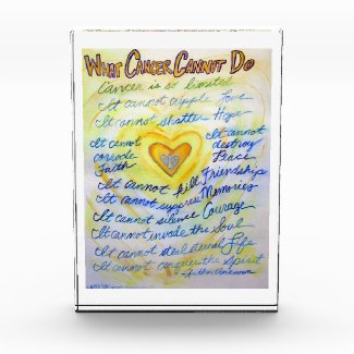 What Cancer Cannot Do Poem Custom Paperweight