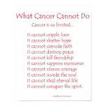 What Cancer Cannot Do Poem Poster Print posters