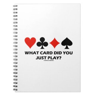 What Card Did You Just Play? (Four Card Suits) Journals