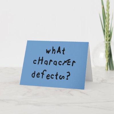 character defects