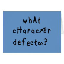 What Character Defects Cards