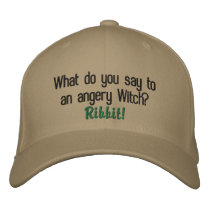 What do you say to an angery Witch?, Ribbit! Baseball Cap