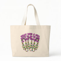 What Does a Girl Have to Do to Get a Few Beads? Canvas Bags