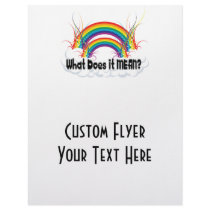 WHAT DOES IT MEAN? DOUBLE RAINBOW FLYER DESIGN