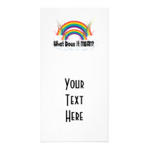 WHAT DOES IT MEAN? DOUBLE RAINBOW PHOTO CARD