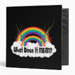 WHAT DOES IT MEAN? DOUBLE RAINBOW VINYL BINDERS